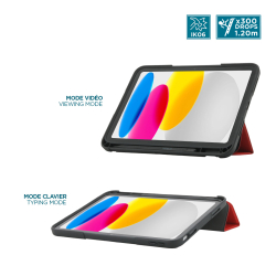 Mobilis Ultra Rugged Case iPad 11 2025 iPad 10.9 Red