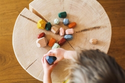 Montessori Balanciersteine aus Holz