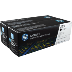 2 HP Toner CE410XD 305X Doppelpack schwarz