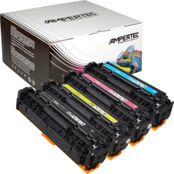 4 Ampertec Toner ersetzt HP CE410X+11A-13A 305X 305A...