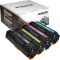 4 Ampertec Toner ersetzt HP CE410X+11A-13A 305X 305A Multipack KCMY