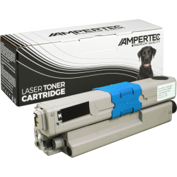 Ampertec Toner ersetzt Oki 44973536 schwarz