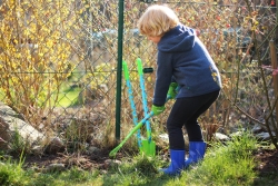 Großes Gartenset mit Schubkarre