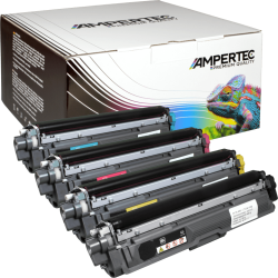 4 Ampertec Toner ersetzt Brother TN-241 TN-245 Multipack...