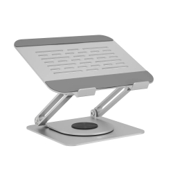 Notebookhalter IcyBox rotierend höhenverstellbar Aluminium