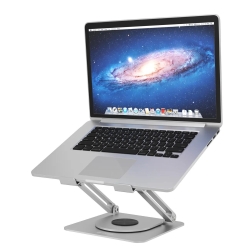 Notebookhalter IcyBox rotierend höhenverstellbar Aluminium