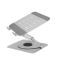 Notebookhalter IcyBox rotierend höhenverstellbar Aluminium
