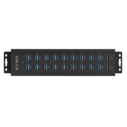 Hub 18+2 Port USB IcyBox 18x USB-A Daten Port