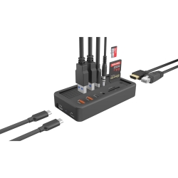 Dockingstation IcyBox 10 in 1 Slot f. M.2 NVME SSD
