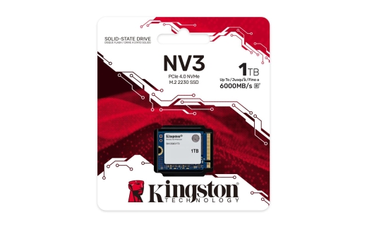 SSD 1TB Kingston M.2 PCI-E NVMe Gen4 NV3 2230 retail