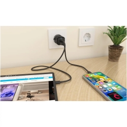 Schnellladegerät 2-Port IcyBox USB 20W für Mobilgeräte