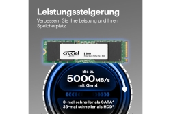 SSD 2TB Crucial M.2 (2280) E100 Gen4 NVMe PCIe intern retail
