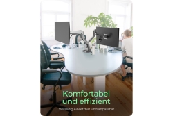 Monitorständer IcyBox 2 Monitore mit Tischhalterung