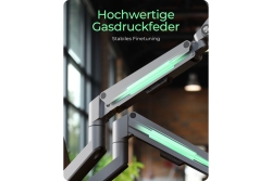 Monitorständer IcyBox 2 Monitore mit Tischhalterung