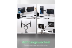 Monitorständer IcyBox 2 Monitore mit Tischhalterung