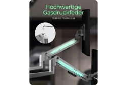 Monitorständer IcyBox 3 Monitore mit Tischhalterung