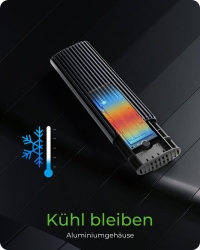 Geh. IcyBox für NVMe M.2 & SATA M.2 SSD