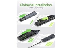 Geh. IcyBox für NVMe M.2 & SATA M.2 SSD