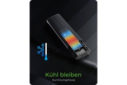 Geh. IcyBox für NVMe M.2 & SATA M.2 SSD