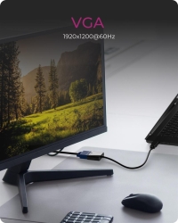 Adapter IcyBox HDMI A-Typ zu VGA