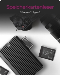 Geh.IcyBox M.2NVMe/SATA SSD mit CFexpress Type-B Kartenleser