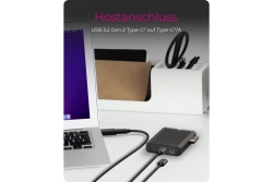 Geh.IcyBox M.2NVMe/SATA SSD mit CFexpress Type-B Kartenleser