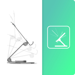 Smartphone- und Tablet-Ständer IcyBox 360° drehbar