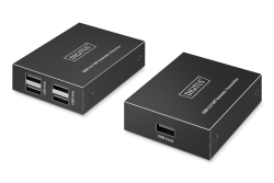 DIGITUS USB Extender 4xUSB-A 150m mit CAT6 schwarz