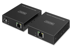 DIGITUS USB Extender 3xUSB-A 1xUSB-C mit CAT-Kabel schwarz