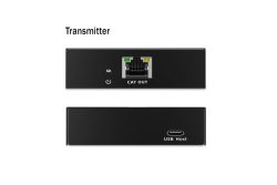 DIGITUS USB Extender 3xUSB-A 1xUSB-C mit CAT-Kabel schwarz