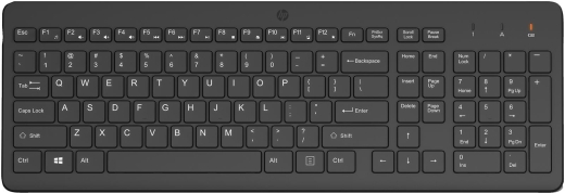 HP 225 Wireless Tastatur Schwarz Layout Deutsch