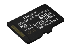 SD MicroSD Card 512GB Kingston SDXC Canvas+ Gen3 m.Adapter retail
