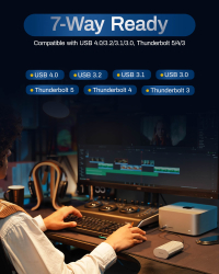 TERRAMASTER D1 SSD PLUS, 1bay M.2 SSD USB4 40Gbps