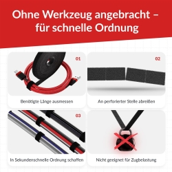 LTC Klettrolle Rip Roll 3m zum Bündeln&Ordnen schwarz