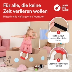 LTC Klettrolle Easy Tape Strap 8mx20mm Bündeln&Ordnen schw