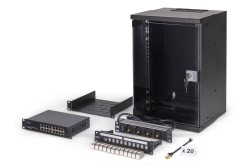 DIGITUS Netzwerk-Set 254 mm (10) - 9HE, 315x300 mm (BxT) sw