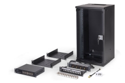 DIGITUS Netzwerk-Set 254 mm (10) - 12HE, 315x300 mm (BxT)sw