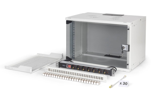 DIGITUS Netzwerk-Set 483 mm (19) - 7HE, 540x400 mm (BxT) we