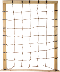 Kletternetz mit Achterhaken