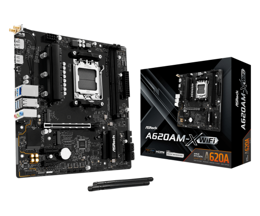 ASRock A620AM-X WiFi AM5 mATX HDMI/DP DDR5