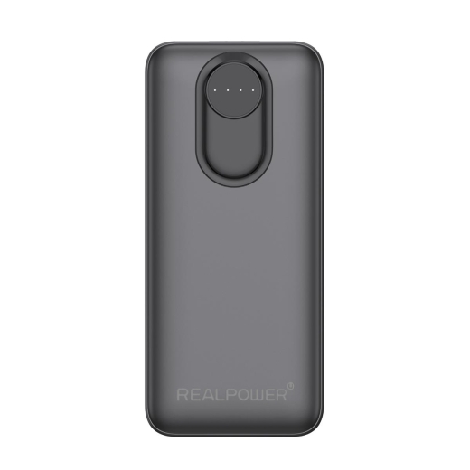 REALPOWER PB-20000 Pro,20.000 mAh,30W,2x USB-A,1x USB-C blac