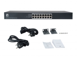 LevelOne Switch 16xGE 19 unmanaged Metall