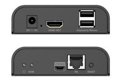 DIGITUS HDMI KVM IP Receiver 4K/60Hz schwarz