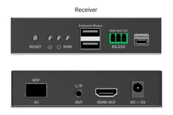 DIGITUS HDMI Fiber IP Receiver 4K/60Hz schwarz