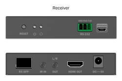 DIGITUS Extender Set HDMI Fiber IP 4K/60Hz schwarz