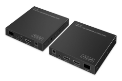 DIGITUS Extender Set HDMI Fiber IP 4K/60Hz schwarz