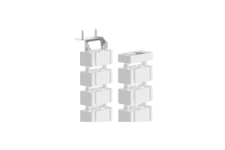 Fellowes Kabelwirbelsäule 128,8x12,9cm magnetisch weiß