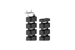 Fellowes Kabelwirbelsäule 128,8x12,9cm magnetisch schwarz