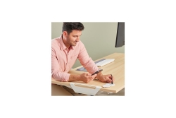 Fellowes Einbausteckdose Schreibtisch 230V USB-A,USB-C weiß