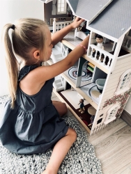 Biegepuppen-Familie aus Holz